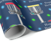 Disk Golf Birthday Wrapping Paper Geschenkpapier (Rolleneckpunkt)
