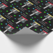 Disk Golf Birthday Wrapping Paper Geschenkpapier (Ecke)