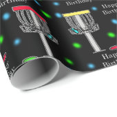Disk Golf Birthday Wrapping Paper Geschenkpapier (Rolleneckpunkt)