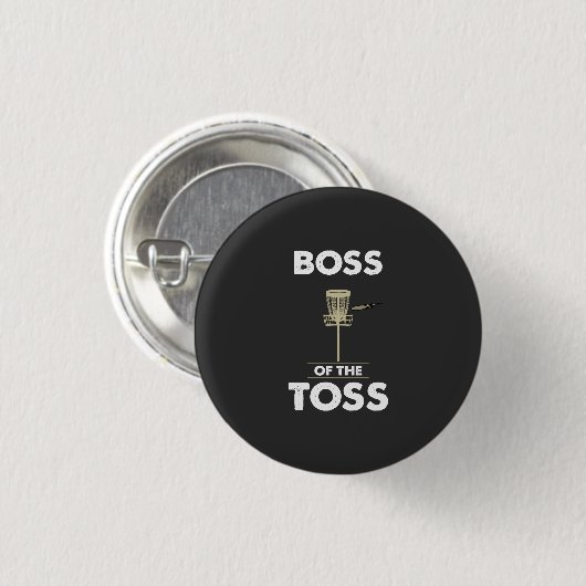 Disk Golf - Boss of the Toss Button (Vorne & Hinten)