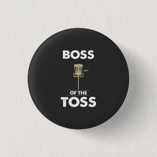 Disk Golf - Boss of the Toss Button (Vorderseite)
