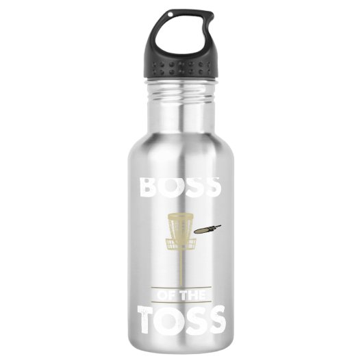 Disk Golf - Boss of the Toss Edelstahlflasche (Vorderseite)