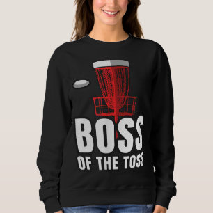 Disk Golf Boss Toss Funny Frisbee Vintages Geschen Sweatshirt