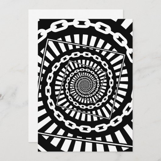 Disk Golf Chains Feiertagskarte (Vorne/Hinten)