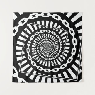 Disk Golf Chains Wandteppich