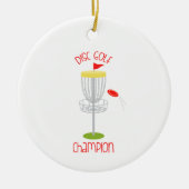 Disk Golf Champion Keramik Ornament (Vorne)