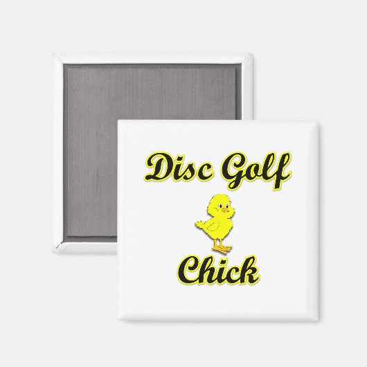 Disk Golf Chick Magnet (Vorderseite/Rückseite)
