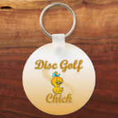 Disk Golf Chick Schlüsselanhänger (Vorderseite)