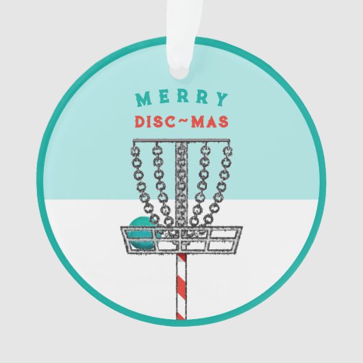 Disk Golf Christmas Collectible 2024 Ornament (Vorderseite)
