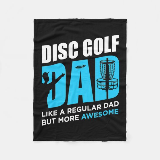 Disk Golf Daddy Fleecedecke (Vorderseite)