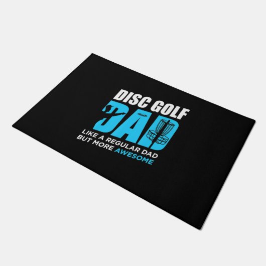 Disk Golf Daddy Fußmatte (Schrägansicht)
