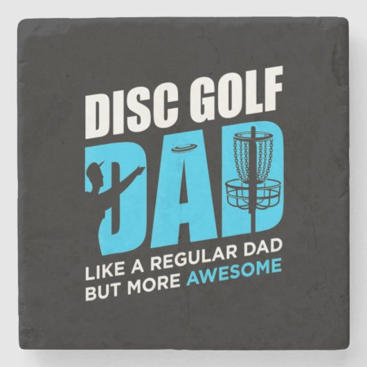 Disk Golf Daddy Steinuntersetzer (Vorderseite)