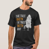 Disk Golf Der Baum gibt dem Baum das weggezogene D T-Shirt (Vorderseite)