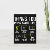 Disk Golf Dinge, die ich in meiner Freizeit Frisbe Karte (Vorderseite)