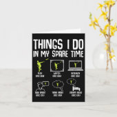 Disk Golf Dinge, die ich in meiner Freizeit Frisbe Karte (Gelbe Blume)