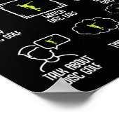 Disk Golf Dinge, die ich in meiner Freizeit Frisbe Poster (Ecke)