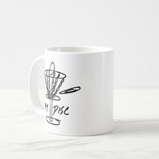Disk Golf Discetch Classic Kaffeetasse (Vorderseite Links)