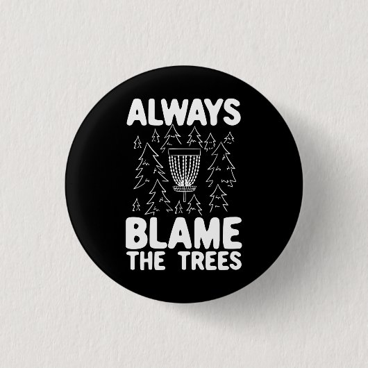 Disk Golf Disk Basket-Geschenk Button (Vorderseite)