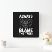 Disk Golf Disk Basket Geschenk Quadratische Wanduhr (Zuhause)