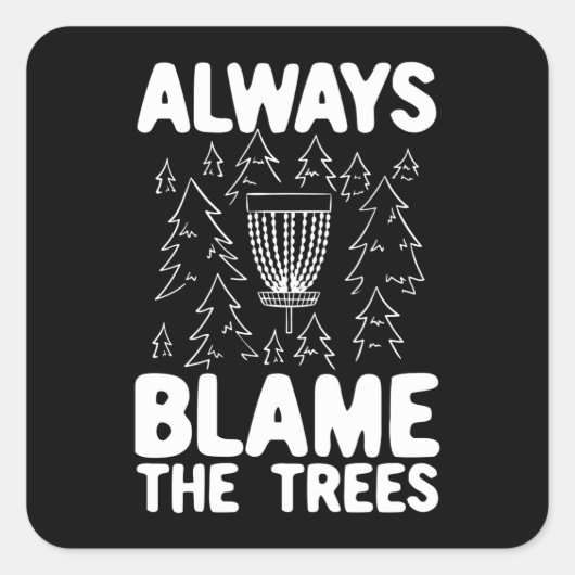 Disk Golf Disk Basket-Geschenk Quadratischer Aufkleber (Vorderseite)