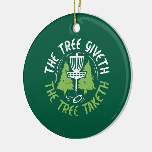 Disk Golf Disk Disk Golf Player Geschenk Keramik Ornament (Links)