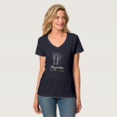 Disk Golf Disk Golfer Treejection T-Shirt (Vorderseite Vollansicht)