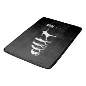 Disk Golf Evolution Disk Golf Geschenke Badematte (Schrägansicht)