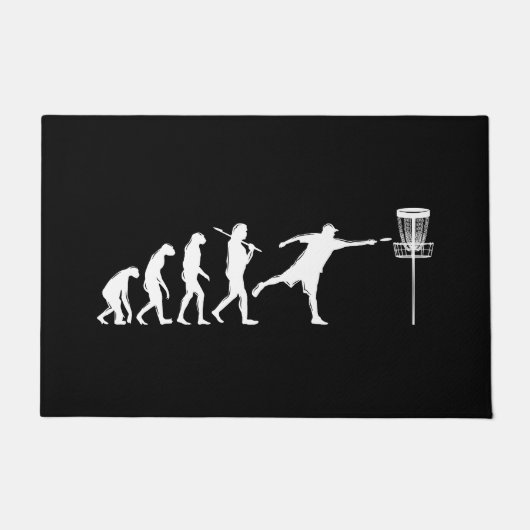 Disk Golf Evolution Disk Golf Geschenke Fußmatte (Vorderseite)