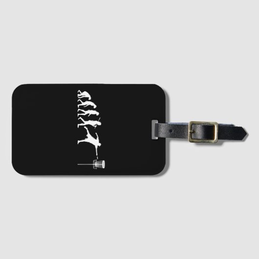 Disk Golf Evolution Disk Golf Geschenke Gepäckanhänger (Vorderseite (Horizontal))