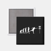 Disk Golf Evolution Disk Golf Geschenke Magnet (Vorderseite/Rückseite)
