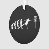 Disk Golf Evolution Disk Golf Geschenke Ornament (Vorderseite)