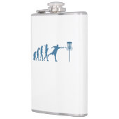 Disk Golf Evolution - Fun Gift for Disk Golfer Flachmann (Links)