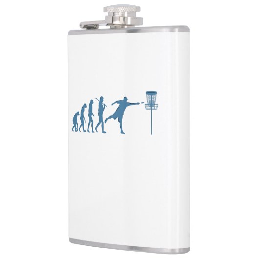 Disk Golf Evolution - Fun Gift for Disk Golfer Flachmann (Links)