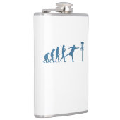 Disk Golf Evolution - Fun Gift for Disk Golfer Flachmann (Rechts)