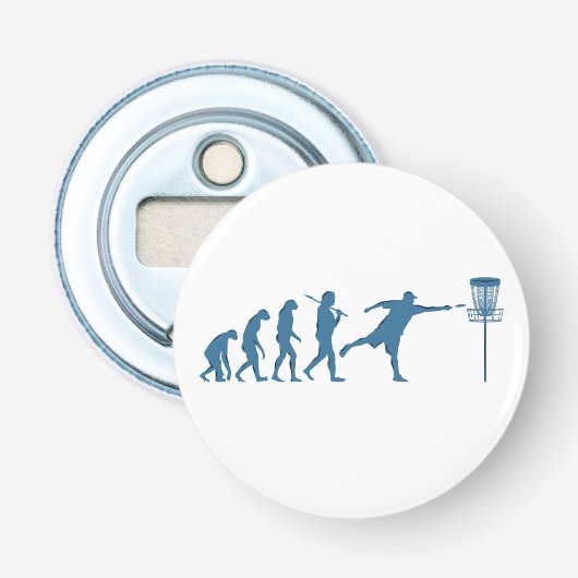Disk Golf Evolution - Fun Gift for Disk Golfer Flaschenöffner (Vorderseite)