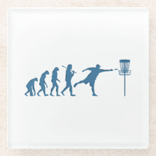 Disk Golf Evolution - Fun Gift for Disk Golfer Glasuntersetzer