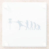 Disk Golf Evolution - Fun Gift for Disk Golfer Glasuntersetzer (Rückseite)