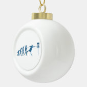 Disk Golf Evolution - Fun Gift for Disk Golfer Keramik Kugel-Ornament (Rechts)
