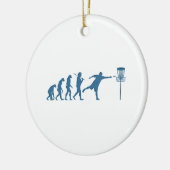 Disk Golf Evolution - Fun Gift for Disk Golfer Keramik Ornament (Links)