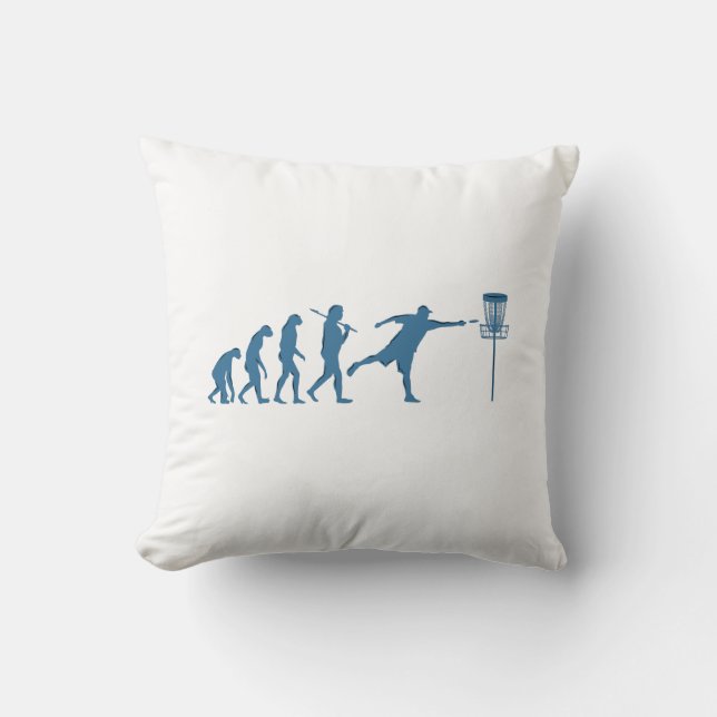 Disk Golf Evolution - Fun Gift for Disk Golfer Kissen (Vorderseite)