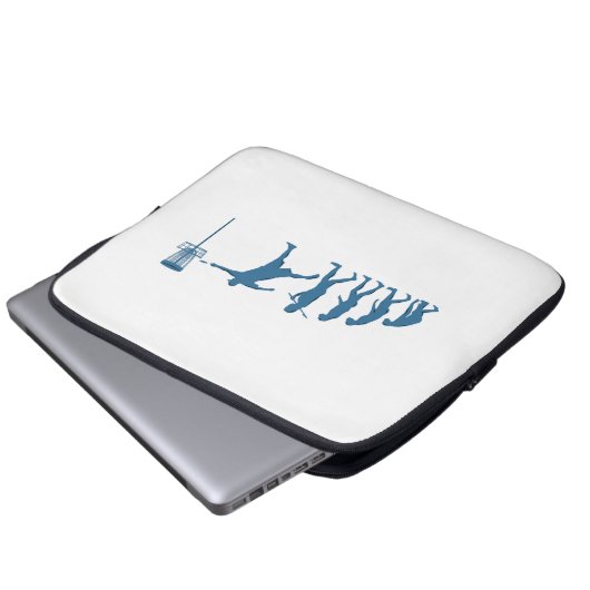 Disk Golf Evolution - Fun Gift for Disk Golfer Laptopschutzhülle (Vorne Knopf)