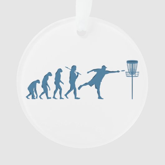 Disk Golf Evolution - Fun Gift for Disk Golfer Ornament (Vorderseite)