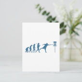 Disk Golf Evolution - Fun Gift for Disk Golfer Postkarte (Stehend Vorderseite)