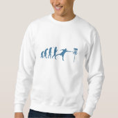 Disk Golf Evolution - Fun Gift for Disk Golfer Sweatshirt (Vorderseite)