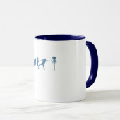 Disk Golf Evolution - Fun Gift for Disk Golfer Tasse (VorderseiteRechts)