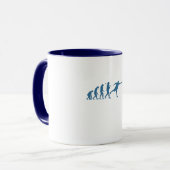 Disk Golf Evolution - Fun Gift for Disk Golfer Tasse (Vorderseite Links)