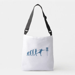 Disk Golf Evolution - Fun Gift for Disk Golfer Tragetaschen Mit Langen Trägern