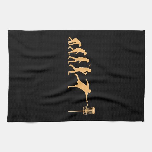 Disk Golf Evolution Geschirrtuch (Horizontal)