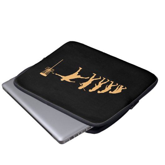 Disk Golf Evolution Laptopschutzhülle (Vorne Knopf)