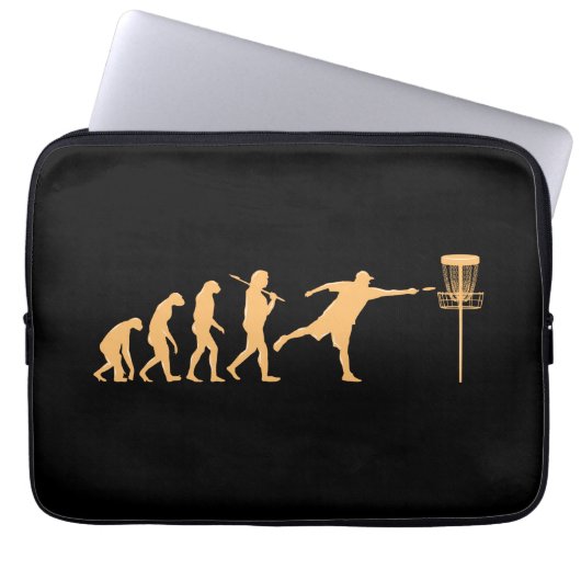 Disk Golf Evolution Laptopschutzhülle (Vorderseite)